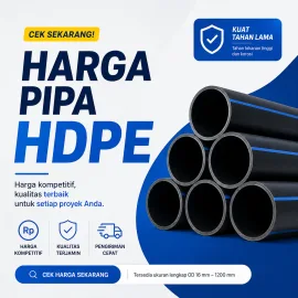 Harga Pipa HDPE Update September 2026 Ilustrasi Kenaikan Harga PIpa Plastik HDPE 2026