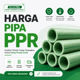 Harga Pipa PPR Ilustrasi Kenaikan Harga PIpa Plastik PPR 2026