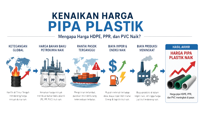 Ilustrasi Kenaikan harga pipa plastik